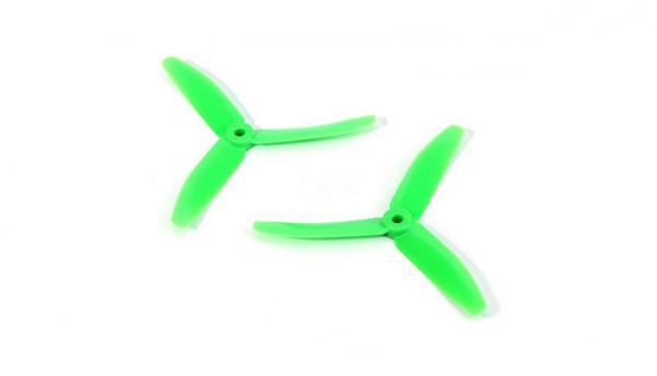 Propeller 3-Blatt Nylonfaser 5040 M5 / 7mm Hub, grün