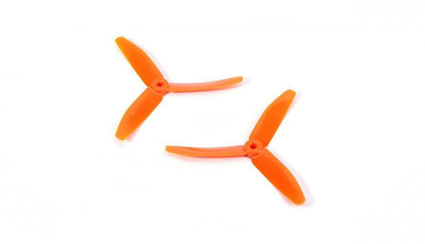 Propeller 3-Blatt Nylonfaser 5040 M5 / 7mm Hub, orange