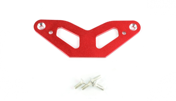 TT220 Aluminium Stoßfängerhalter 3mm für Tamiya TT-01 rot