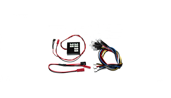 LED Lichtset mit JR Stecker, 1:10 Drift Flash Set, mit wählbarem Modus