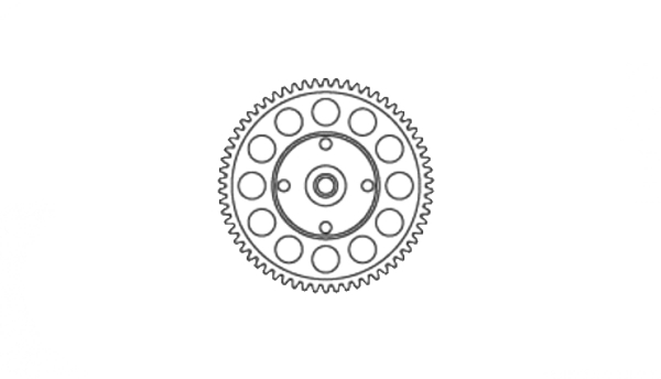 MN2064 Stahl Super Zahnrad 62T
