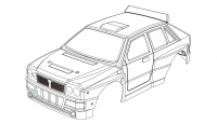 Karosserie Lancia Delta HF Integrale Hyper Go