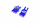 050007-BL Achsschenkel hinten Aluminium blau